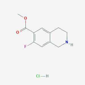 Methyl 7-fluoro-1,2,3,4-tetrahydroisoquinoline-6-carboxylate;hydrochloride