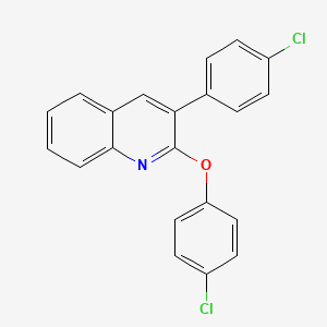 2-(4-Chlorophenoxy)-3-(4-chlorophenyl)quinoline