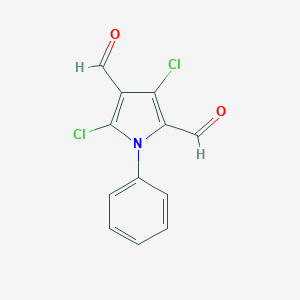 molecular formula C12H7Cl2NO2 B290215 3,5-dichloro-1-phenyl-1H-pyrrole-2,4-dicarbaldehyde 