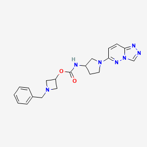 1-Benzylazetidin-3-yl (1-([1,2,4]triazolo[4,3-b]pyridazin-6-yl)pyrrolidin-3-yl)carbamate