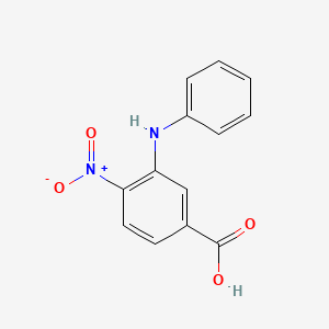 molecular formula C13H10N2O4 B2902162 4-Nitro-3-(phenylamino)benzoic acid CAS No. 159190-73-5