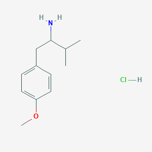 molecular formula C12H20ClNO B2902168 1-(4-Methoxyphenyl)-3-methylbutan-2-amine;hydrochloride CAS No. 2460754-35-0