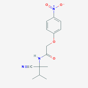 molecular formula C14H17N3O4 B2902169 N-(2-cyano-3-methylbutan-2-yl)-2-(4-nitrophenoxy)acetamide CAS No. 1009669-20-8