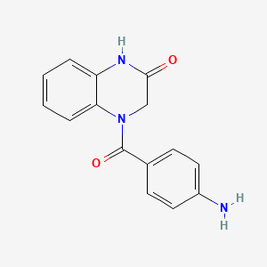 4-(4-Aminobenzoyl)-1,2,3,4-tetrahydroquinoxalin-2-one