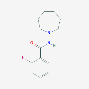 molecular formula C13H17FN2O B290219 N-(1-azepanyl)-2-fluorobenzamide 
