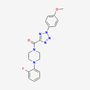 (4-(2-fluorophenyl)piperazin-1-yl)(2-(4-methoxyphenyl)-2H-tetrazol-5-yl)methanone