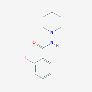 molecular formula C12H15IN2O B290220 2-iodo-N-(1-piperidinyl)benzamide 