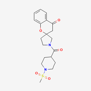 1'-(1-(Methylsulfonyl)piperidine-4-carbonyl)spiro[chroman-2,3'-pyrrolidin]-4-one