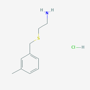 molecular formula C10H16ClNS B2902214 2-[(3-Methylbenzyl)sulfanyl]ethylamine hydrochloride CAS No. 1171226-58-6