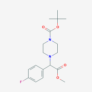 Tert-butyl 4-[1-(4-fluorophenyl)-2-methoxy-2-oxoethyl]piperazine-1-carboxylate