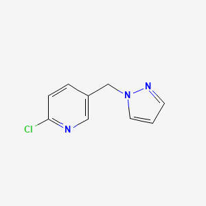 2-chloro-5-(1H-pyrazol-1-ylmethyl)pyridine