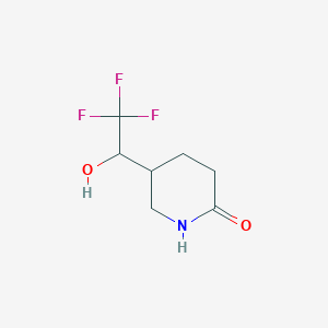 5-(2,2,2-Trifluoro-1-hydroxyethyl)piperidin-2-one