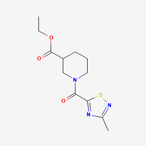 Ethyl 1-(3-methyl-1,2,4-thiadiazole-5-carbonyl)piperidine-3-carboxylate