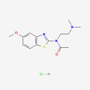 N-(2-(dimethylamino)ethyl)-N-(5-methoxybenzo[d]thiazol-2-yl)acetamide hydrochloride