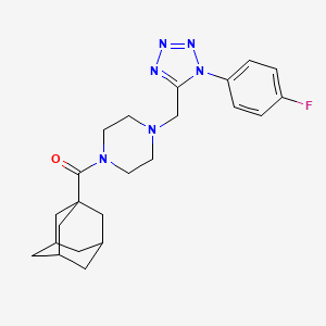 (3r,5r,7r)-adamantan-1-yl(4-((1-(4-fluorophenyl)-1H-tetrazol-5-yl)methyl)piperazin-1-yl)methanone