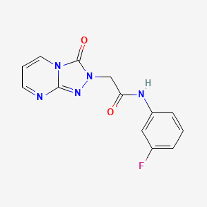 N-(3-fluorophenyl)-2-(3-oxo-[1,2,4]triazolo[4,3-a]pyrimidin-2(3H)-yl)acetamide