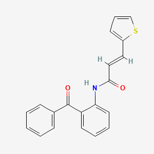 molecular formula C20H15NO2S B2902263 (E)-N-(2-benzoylphenyl)-3-thiophen-2-ylprop-2-enamide CAS No. 868153-99-5