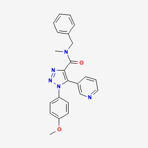 N-benzyl-1-(4-methoxyphenyl)-N-methyl-5-(pyridin-3-yl)-1H-1,2,3-triazole-4-carboxamide