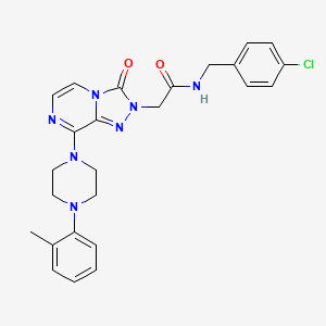 5-(2-Methylphenyl)-2-{4-[(4-methylpiperidin-1-yl)carbonyl]phenoxy}pyrimidine