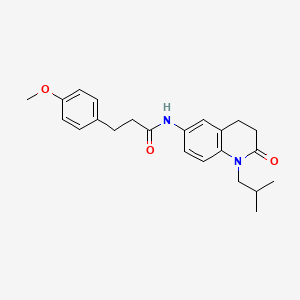 molecular formula C23H28N2O3 B2902272 N-(1-isobutyl-2-oxo-1,2,3,4-tetrahydroquinolin-6-yl)-3-(4-methoxyphenyl)propanamide CAS No. 941953-84-0