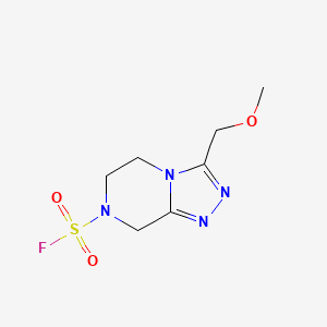 3-(Methoxymethyl)-6,8-dihydro-5H-[1,2,4]triazolo[4,3-a]pyrazine-7-sulfonyl fluoride