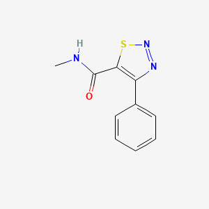 molecular formula C10H9N3OS B2902276 N-methyl-4-phenyl-1,2,3-thiadiazole-5-carboxamide CAS No. 477863-66-4