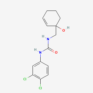 molecular formula C14H16Cl2N2O2 B2902279 3-(3,4-Dichlorophenyl)-1-[(1-hydroxycyclohex-2-en-1-yl)methyl]urea CAS No. 2097914-16-2