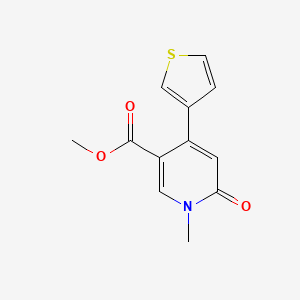 Methyl 1-methyl-6-oxo-4-(thiophen-3-yl)-1,6-dihydropyridine-3-carboxylate