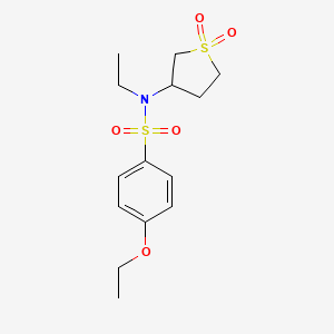 N-(1,1-dioxo-1lambda6-thiolan-3-yl)-4-ethoxy-N-ethylbenzene-1-sulfonamide