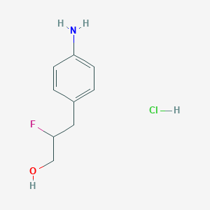 3-(4-Aminophenyl)-2-fluoropropan-1-ol;hydrochloride
