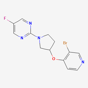 2-[3-(3-Bromopyridin-4-yl)oxypyrrolidin-1-yl]-5-fluoropyrimidine