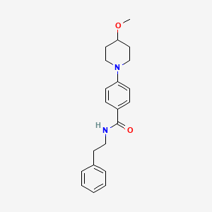 4-(4-methoxypiperidin-1-yl)-N-phenethylbenzamide