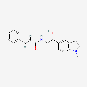 molecular formula C20H22N2O2 B2902324 N-(2-hydroxy-2-(1-methylindolin-5-yl)ethyl)cinnamamide CAS No. 1706471-77-3