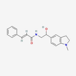 N-(2-hydroxy-2-(1-methylindolin-5-yl)ethyl)cinnamamide