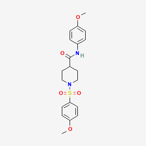 molecular formula C20H24N2O5S B2902337 N-(4-methoxyphenyl)-1-(4-methoxyphenyl)sulfonylpiperidine-4-carboxamide CAS No. 460046-50-8