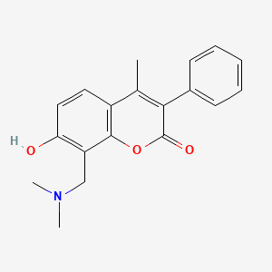 8-[(dimethylamino)methyl]-7-hydroxy-4-methyl-3-phenyl-2H-chromen-2-one