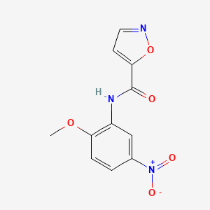 N-(2-methoxy-5-nitrophenyl)isoxazole-5-carboxamide