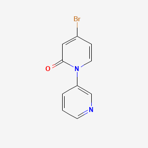 molecular formula C10H7BrN2O B2902352 4-Bromo-1-(pyridin-3-yl)pyridin-2(1H)-one CAS No. 1934682-96-8