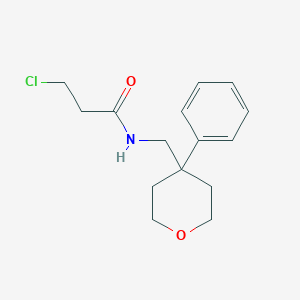 3-chloro-N-[(4-phenyltetrahydro-2H-pyran-4-yl)methyl]propanamide