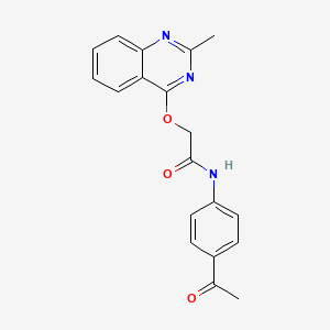 N-(4-acetylphenyl)-2-[(2-methylquinazolin-4-yl)oxy]acetamide
