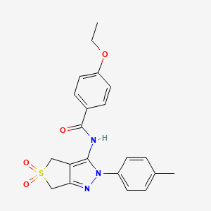 N-(5,5-dioxido-2-(p-tolyl)-4,6-dihydro-2H-thieno[3,4-c]pyrazol-3-yl)-4-ethoxybenzamide