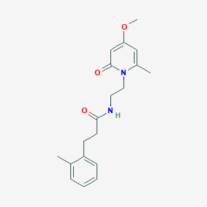 N-(2-(4-methoxy-6-methyl-2-oxopyridin-1(2H)-yl)ethyl)-3-(o-tolyl)propanamide
