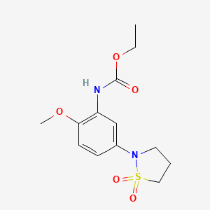 Ethyl (5-(1,1-dioxidoisothiazolidin-2-yl)-2-methoxyphenyl)carbamate