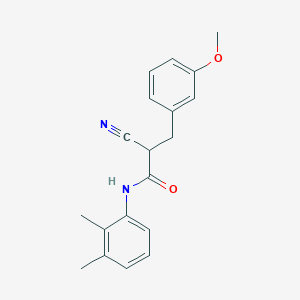 molecular formula C19H20N2O2 B2902381 2-cyano-N-(2,3-dimethylphenyl)-3-(3-methoxyphenyl)propanamide CAS No. 1260991-69-2