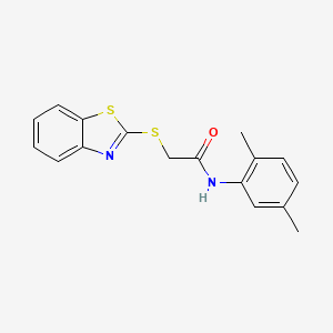 2-(1,3-benzothiazol-2-ylsulfanyl)-N-(2,5-dimethylphenyl)acetamide