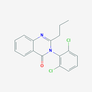 molecular formula C17H14Cl2N2O B290239 3-(2,6-dichlorophenyl)-2-propyl-4(3H)-quinazolinone 