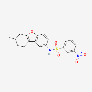 N-(7-methyl-6,7,8,9-tetrahydrodibenzofuran-2-yl)-3-nitrobenzenesulfonamide
