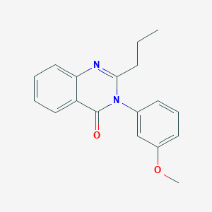 molecular formula C18H18N2O2 B290240 3-(3-methoxyphenyl)-2-propylquinazolin-4(3H)-one 