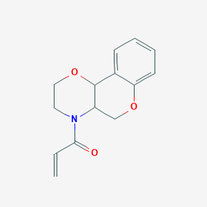 molecular formula C14H15NO3 B2902402 1-(3,4a,5,10b-Tetrahydro-2H-chromeno[4,3-b][1,4]oxazin-4-yl)prop-2-en-1-one CAS No. 2361656-97-3