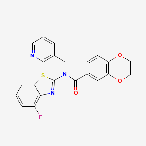 N-(4-fluorobenzo[d]thiazol-2-yl)-N-(pyridin-3-ylmethyl)-2,3-dihydrobenzo[b][1,4]dioxine-6-carboxamide